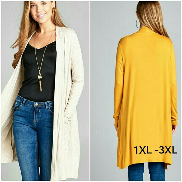 ➕ "Cara" Midi Cardigan - Picture 2 of 2